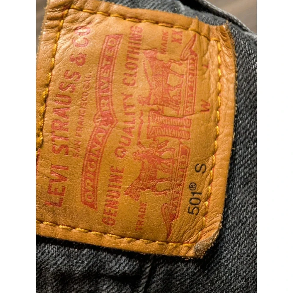 Levi's‎ 501 Men's Jeans Black Distressed Straight Fit W30 L28